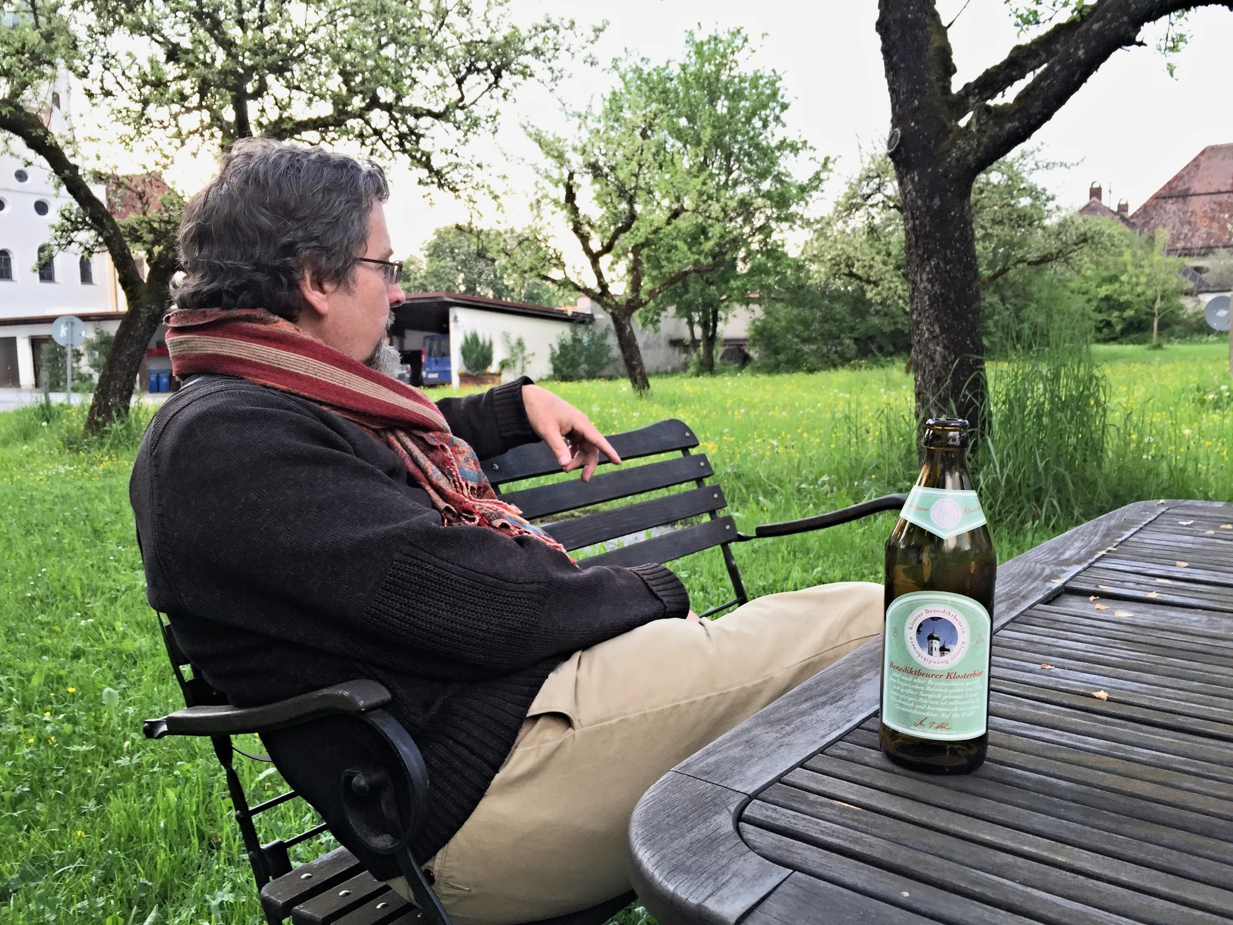 At the cloister orchard