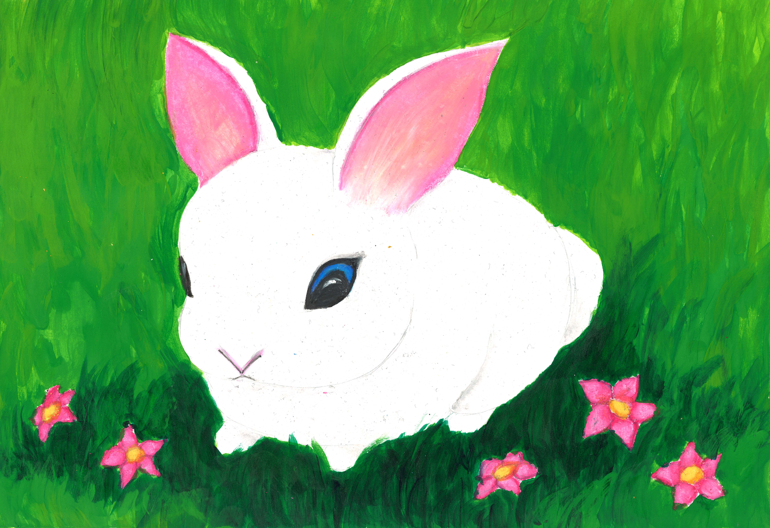 Image of a painting of a bunny.