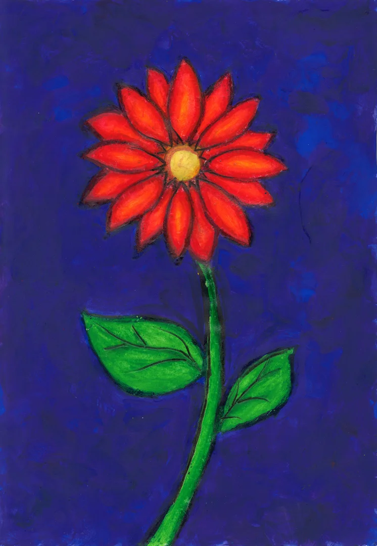 Image of a painting of a flower.
