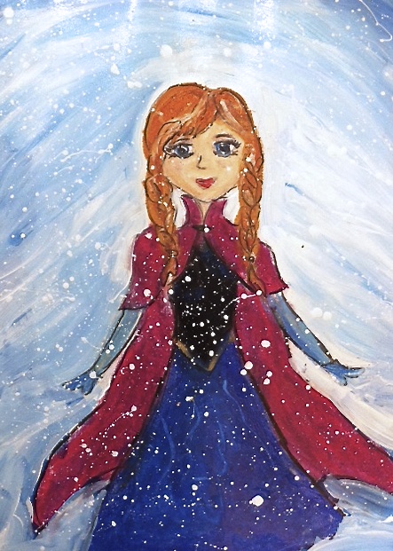 Image of a painted princess Ana.