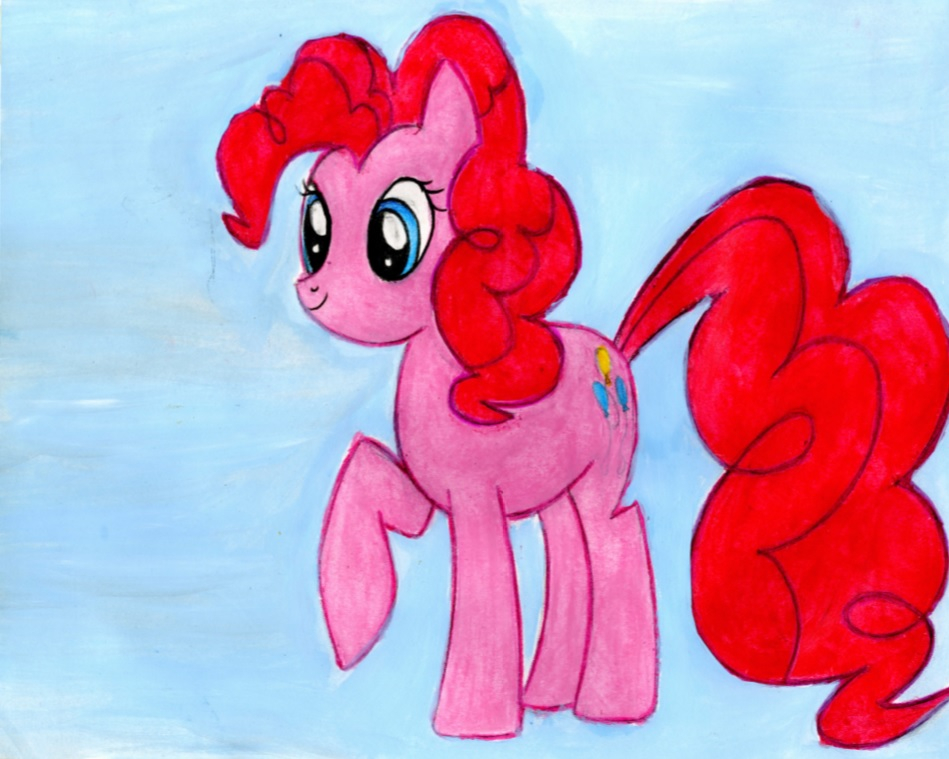 Image of a painting of a pony.