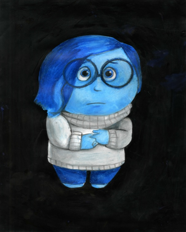 Image of a painting of a cartoon character.