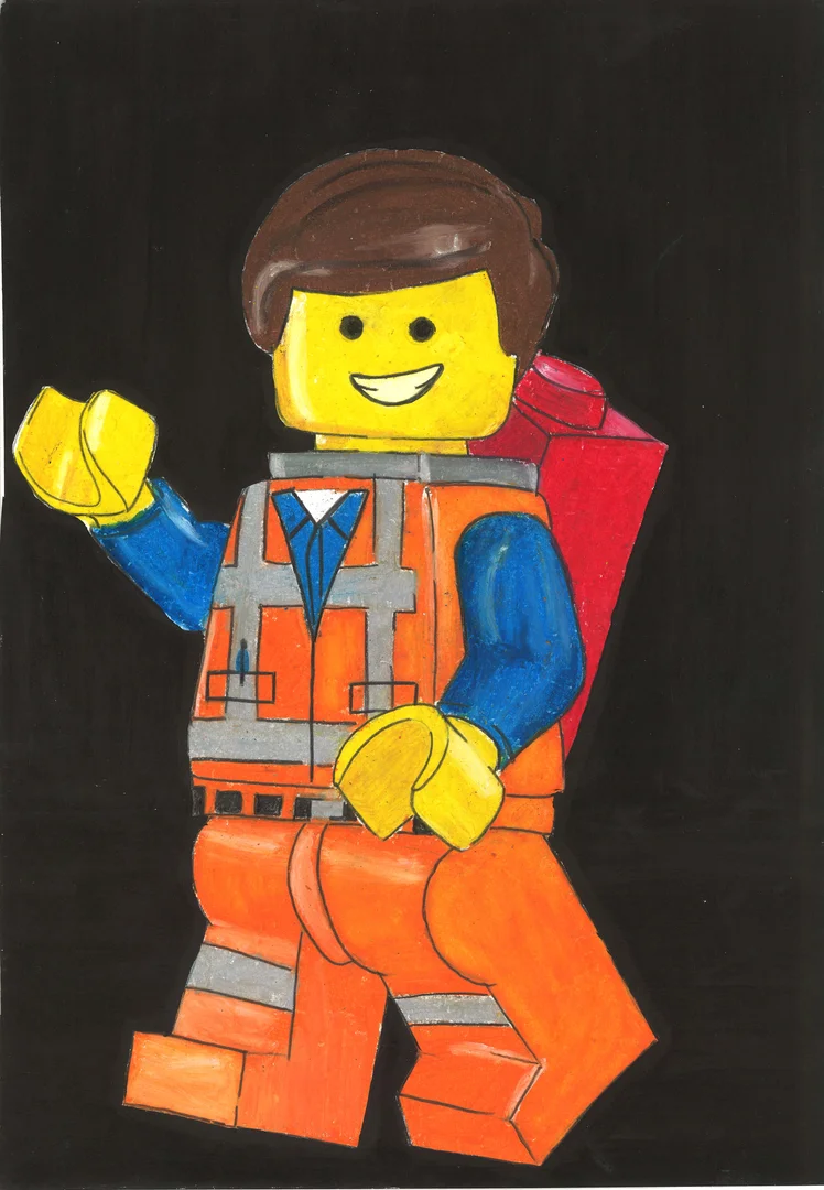 Image of a painting of a cartoon character.