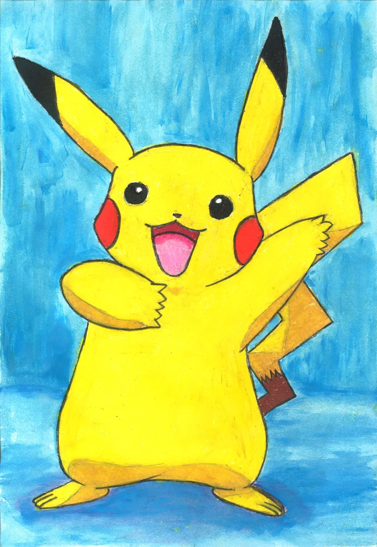 Image of a painting of a cartoon character.
