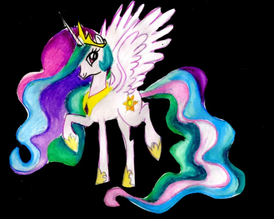 Image of a painting of a pony.