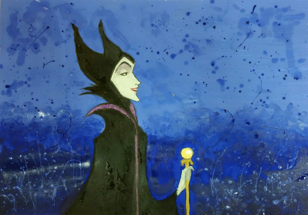 Image of a painting of a movie cartoon character.