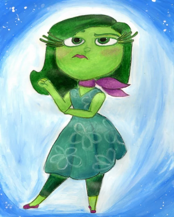 Image of a painting of a movie cartoon character.
