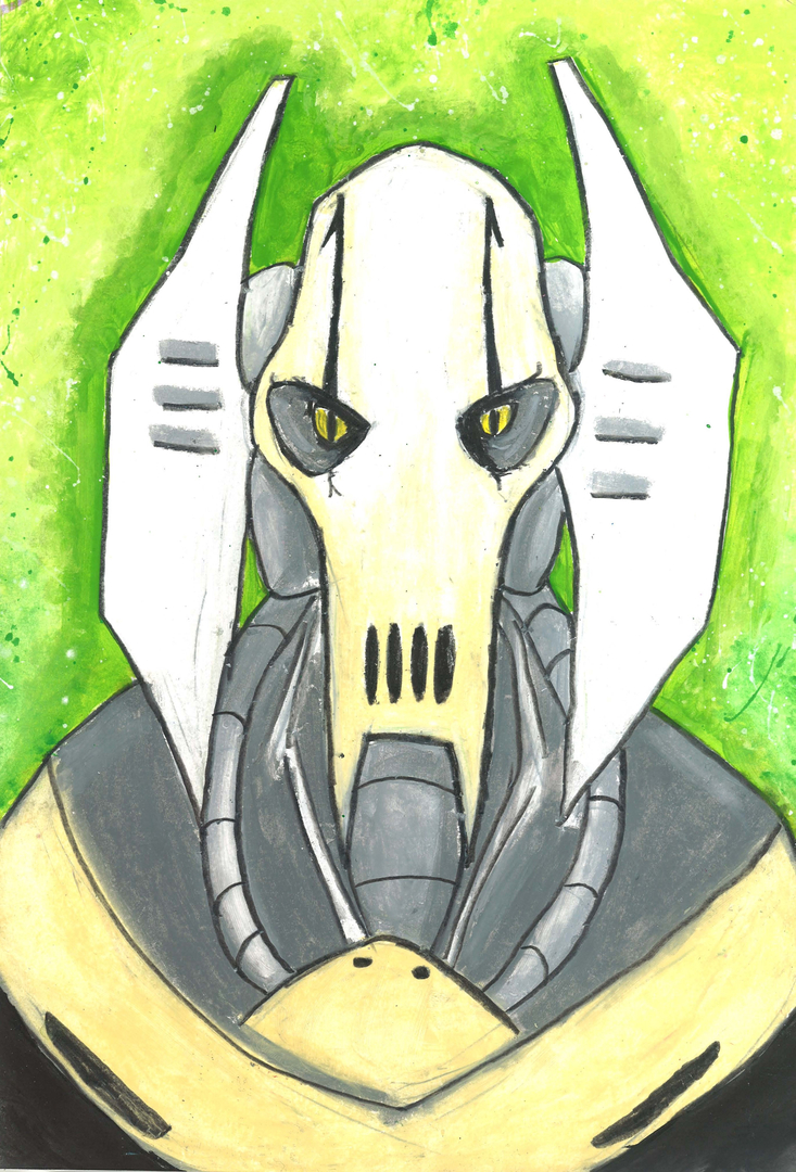 Image of a painting of a movie character.