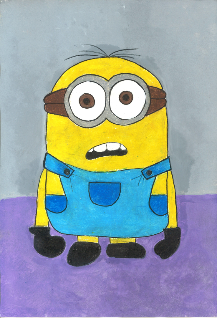 Image of a painting of a movie cartoon character.