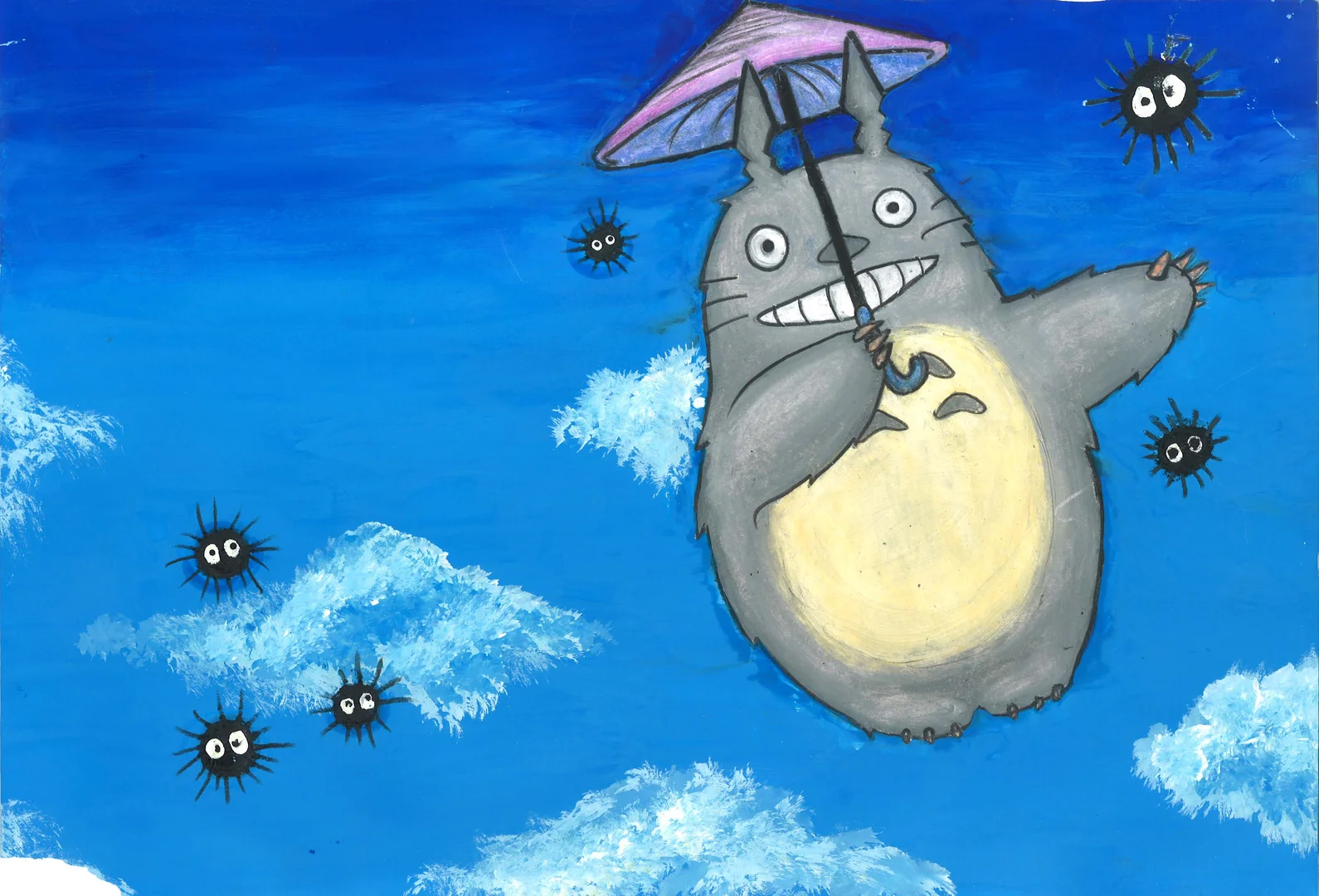 Image of a painting of a movie cartoon character.