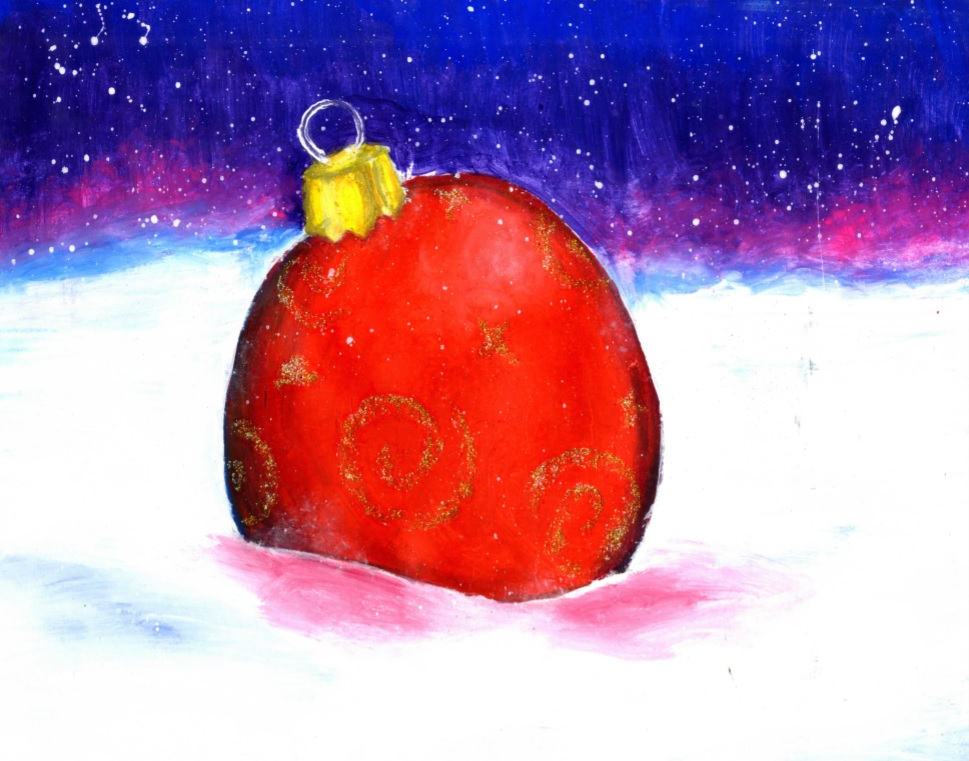 Image of a painting of an ornament.