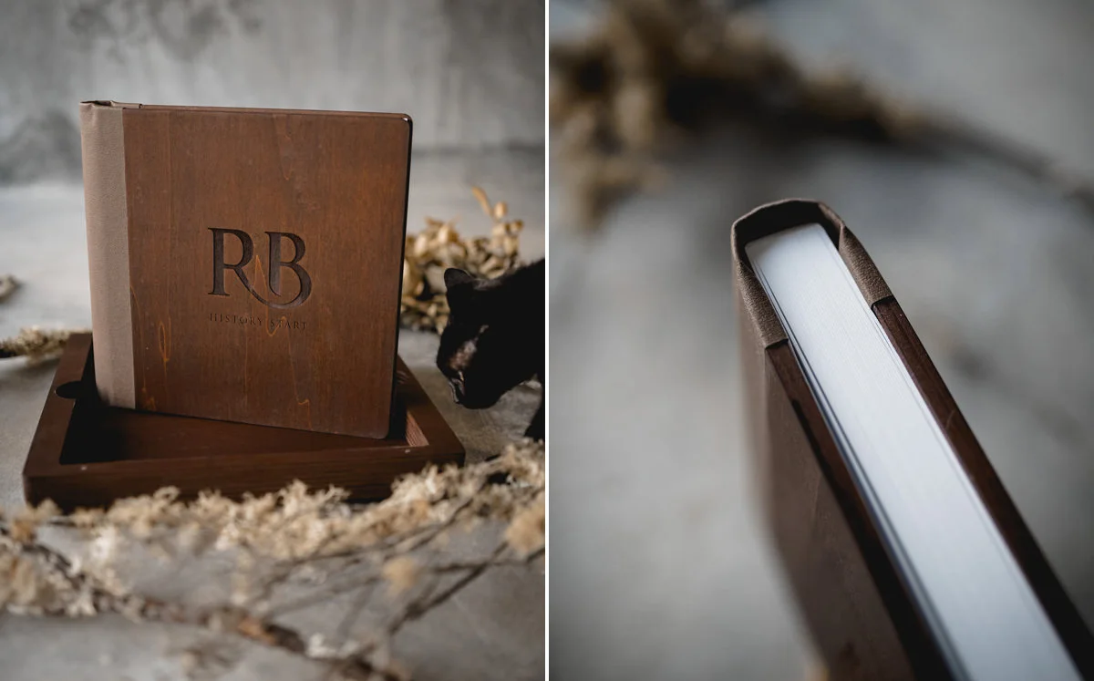 Album de casamento em madeira Portugal 