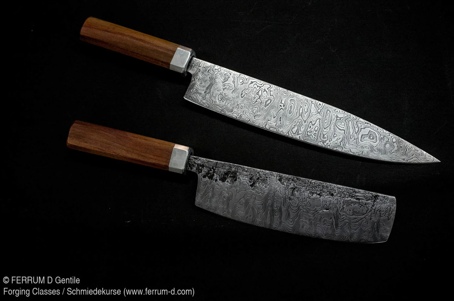 2-3 Tage Kochmesser Kurs, Damaszenerstahl 2-3 Day Chef's Knife Class, Patternwelded steel