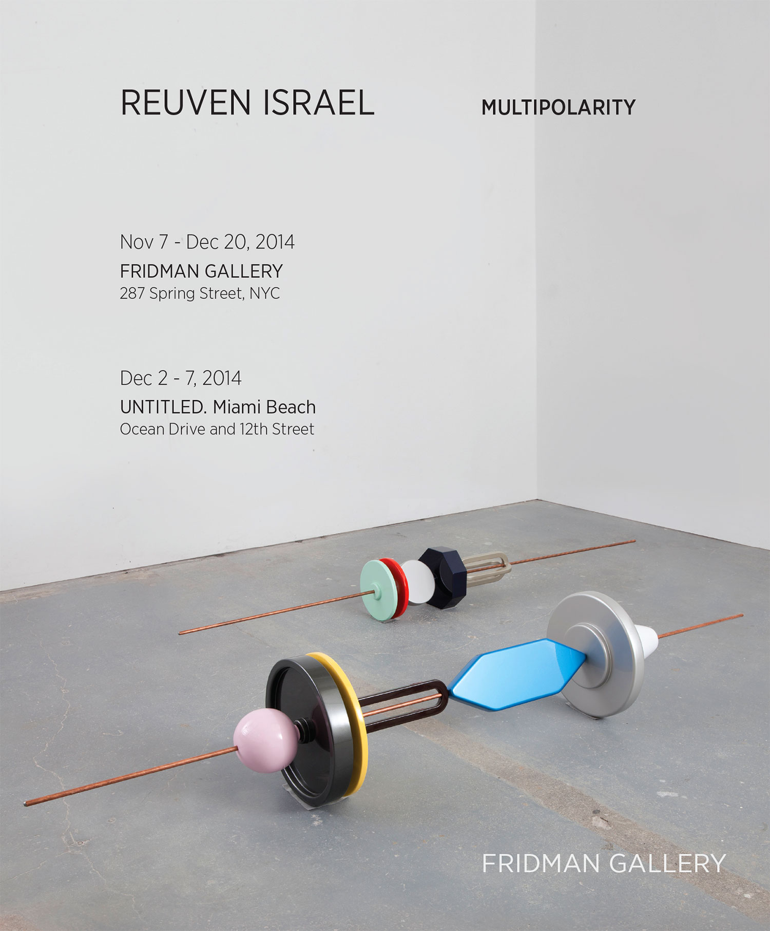 Multipolarity at Fridman Gallery. 