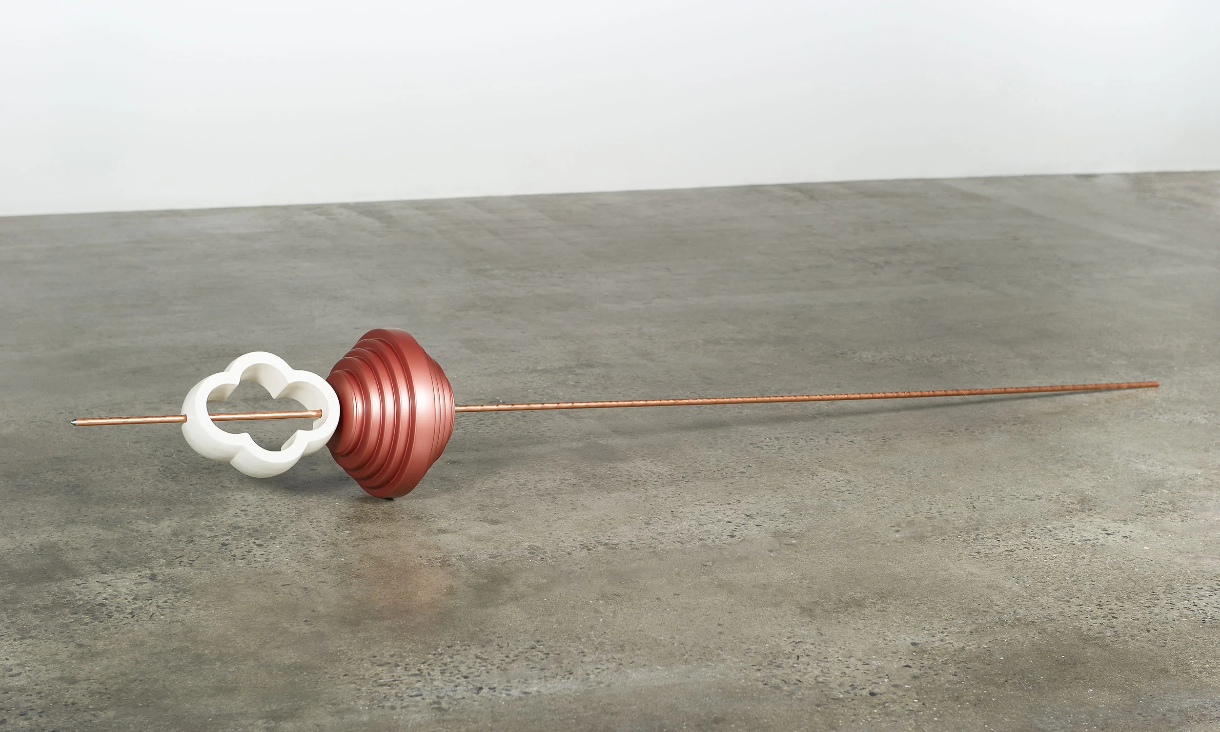 SBMTD , 2014 Copper coated steel rod and painted MDF 96 x 12 x 12 in