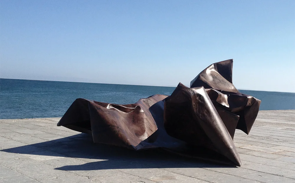 (In)Tension Curated By Luísa Soares de Oliveira for D Luís Foundation (Museum Quarter), Cascais Portugal 2015, Steel And Acid 3,60 x 3 x 1,70 m