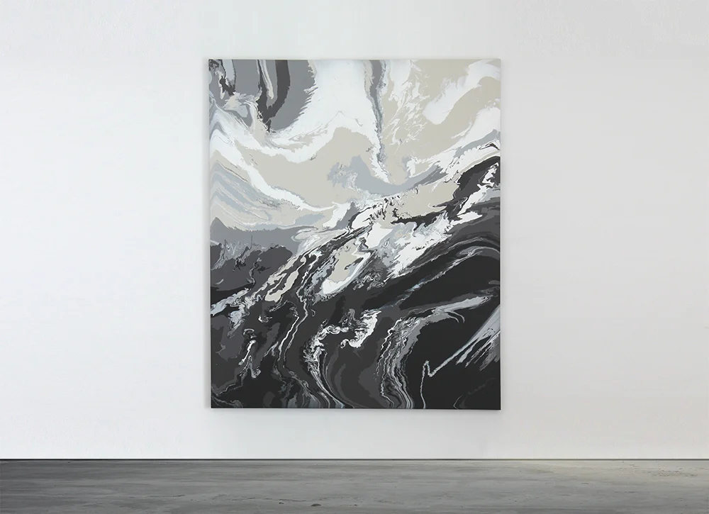 Fold/Fault II 2015, Acrylic On Canvas, 180 x 150 cm