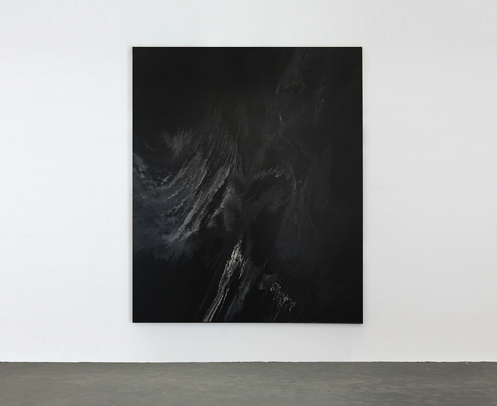 Looking Up While Scrolling 2016, Acrylic On Canvas 180 x 150 cm