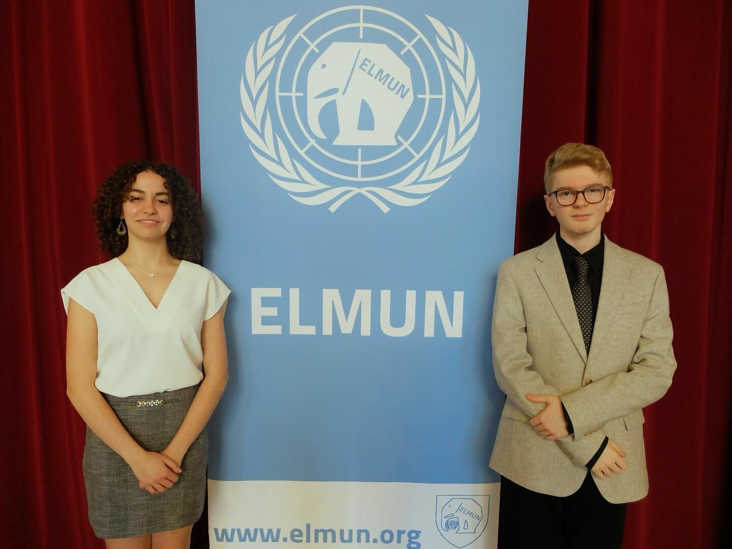 The President of the General Assembly, Juliana Kanj (left), with the Deputy President of the General Assembly, Artin Majidi (right).