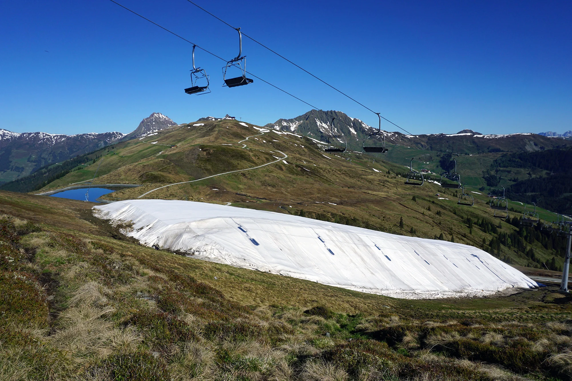 Monitoring eines Schneedepots