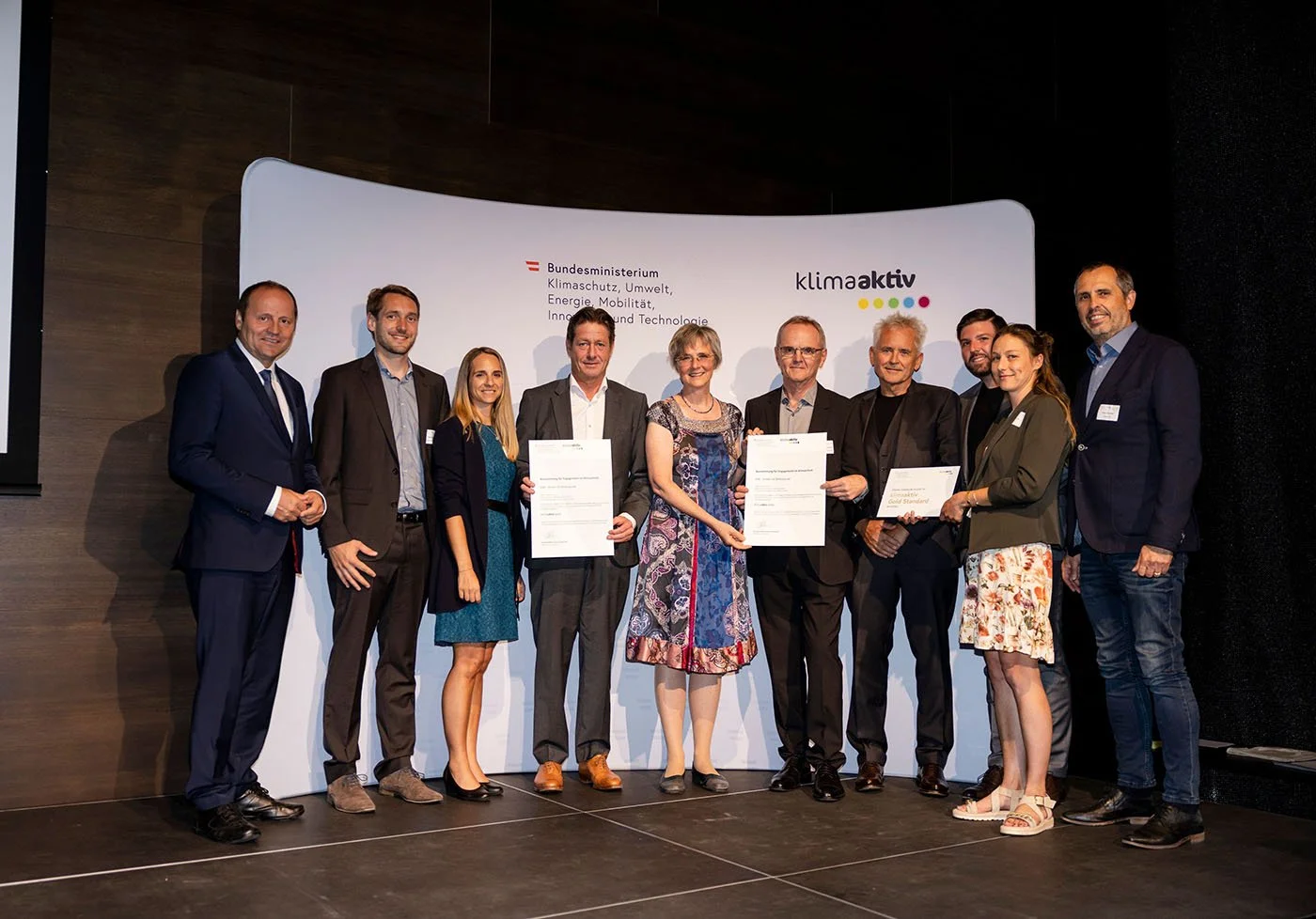 klimaaktiv GOLD-Plakette für KIM St. Johann 
