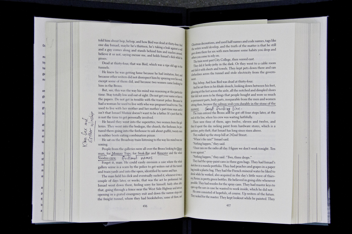 “The sentence in question, when I encountered it after seventeen years, was a complete surprise. I did not recognize a word of it and I think that what hit me hardest (in the best sense) was the end of the sentence: ‘the subway seals you durably in the stone of the moment.’ ”