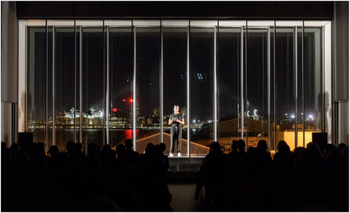 Seth Price reading from Fuck Seth Price at The Whitney Museum of American Art, November 20, 2015. Photograph by Filip Wolok.