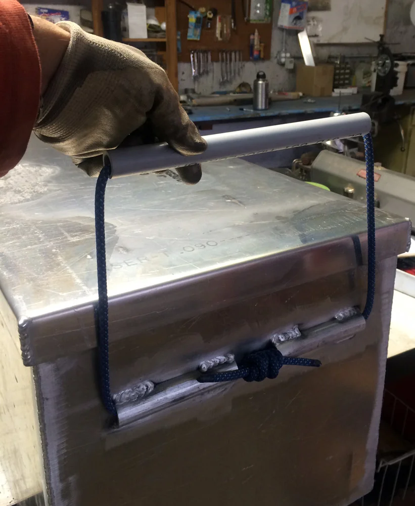 Custom Dry Boxes Aluminum Rafting Trip Gear Eddyline Welding