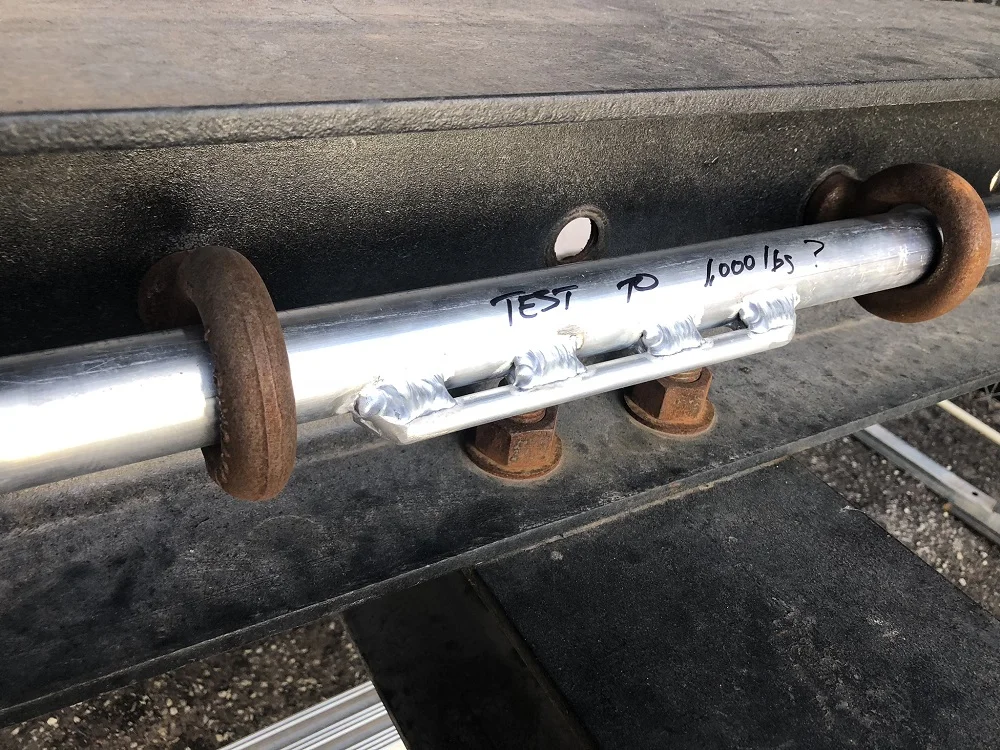 Rigging Rails for Raft Frames | Eddyline Welding