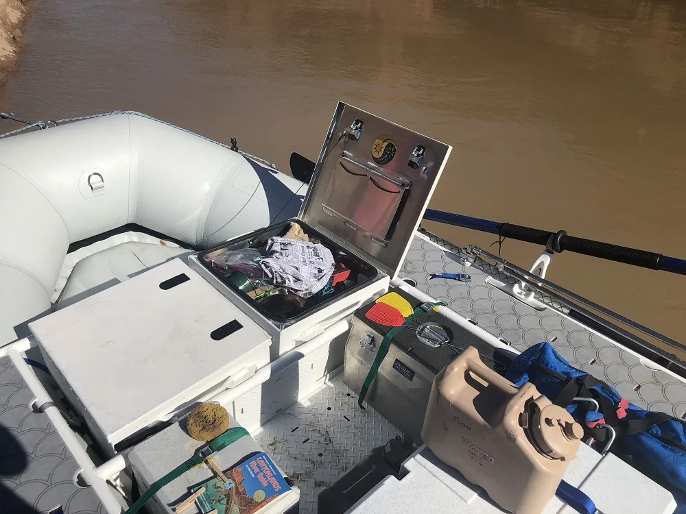 Custom Dry Boxes Aluminum Rafting Trip Gear Eddyline Welding