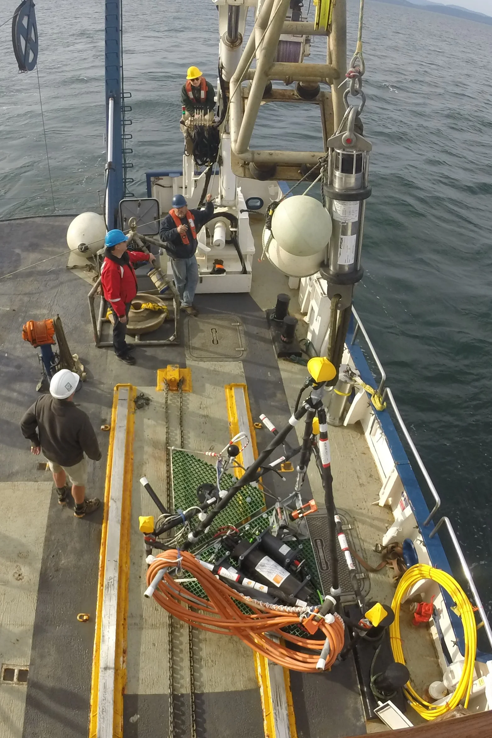 E.V. Nautilus Expedition - Day 2 - East Node deploying hydrophone platforms