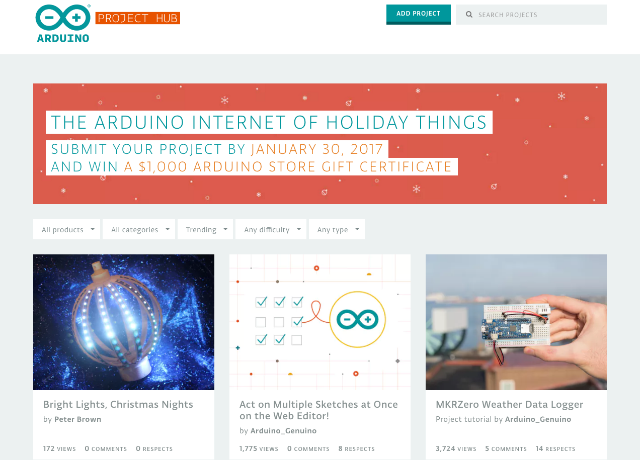 Arduino Project Hub