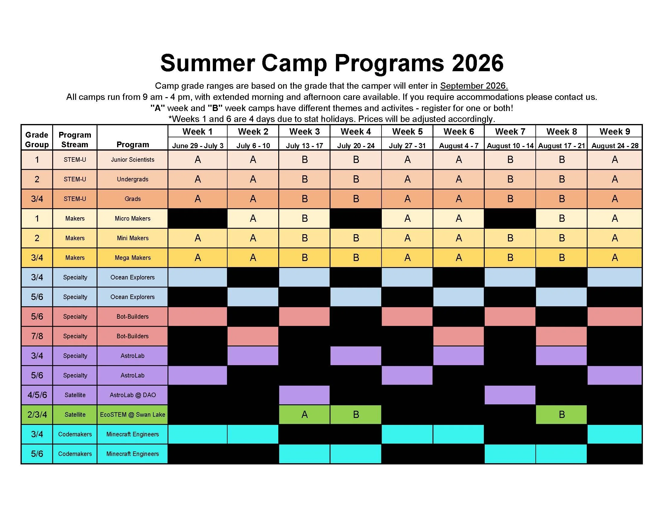   View Camp Schedule  