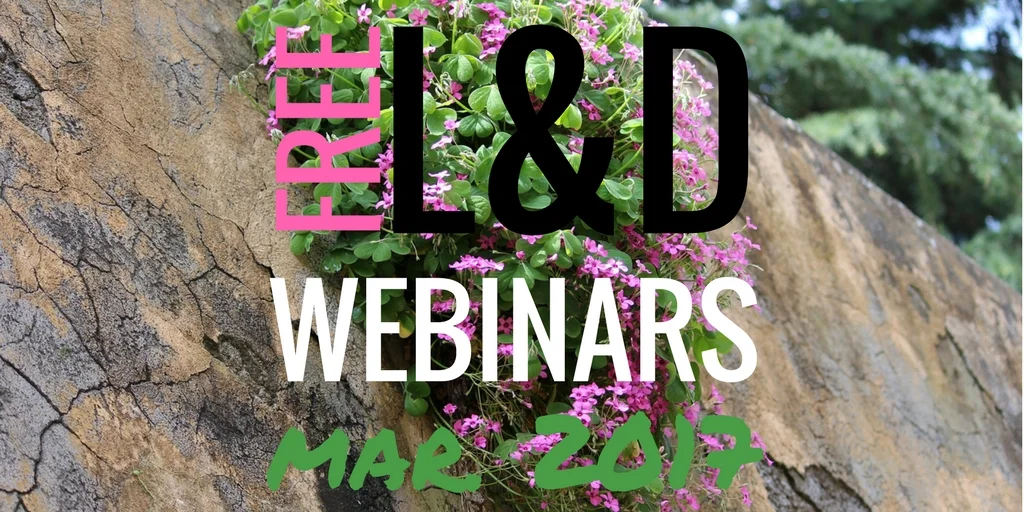 Free learning & development webinars for March 2017