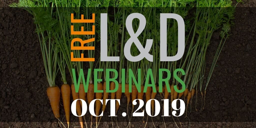 Free L&amp;D webinars for October 2019