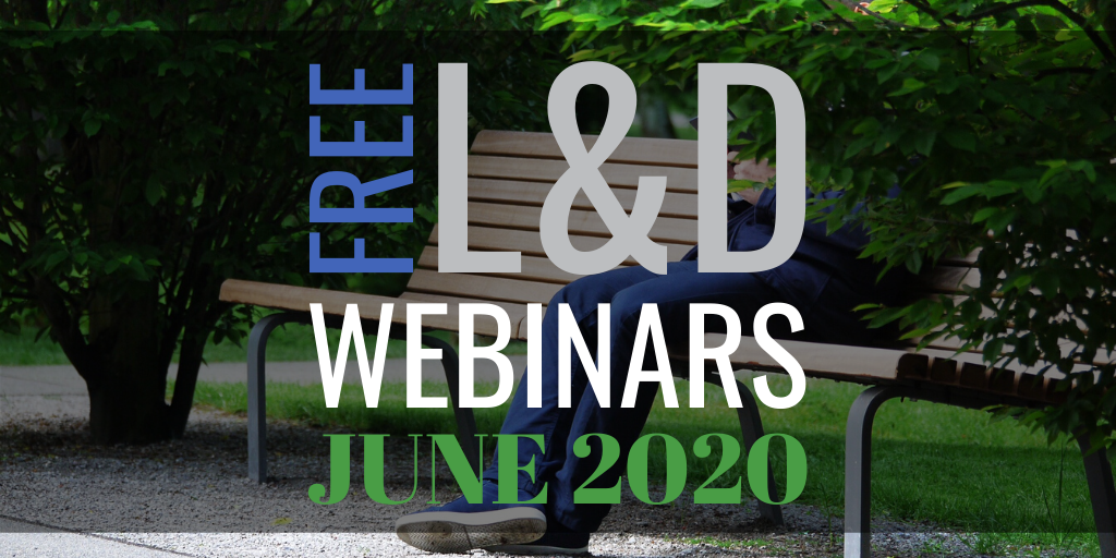 Free learning & development webinars for June 2020