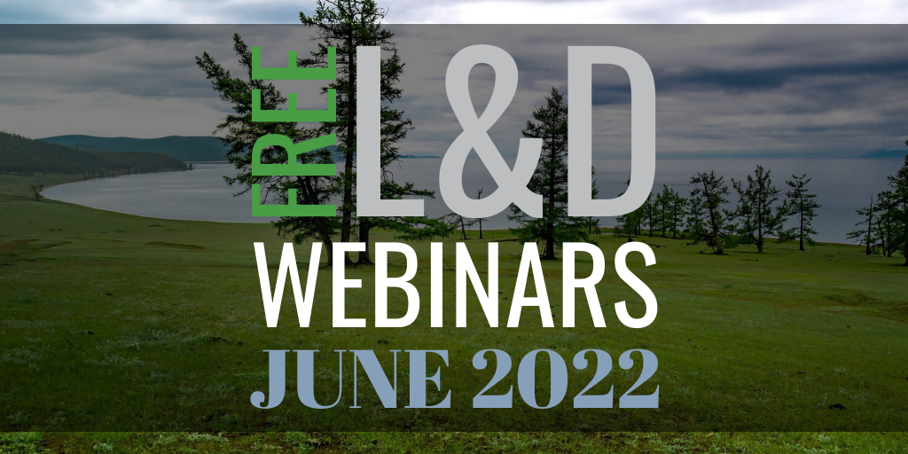 Free learning &amp; development webinars for June 2022