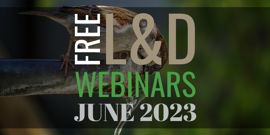 Free learning & development webinars for June 2023