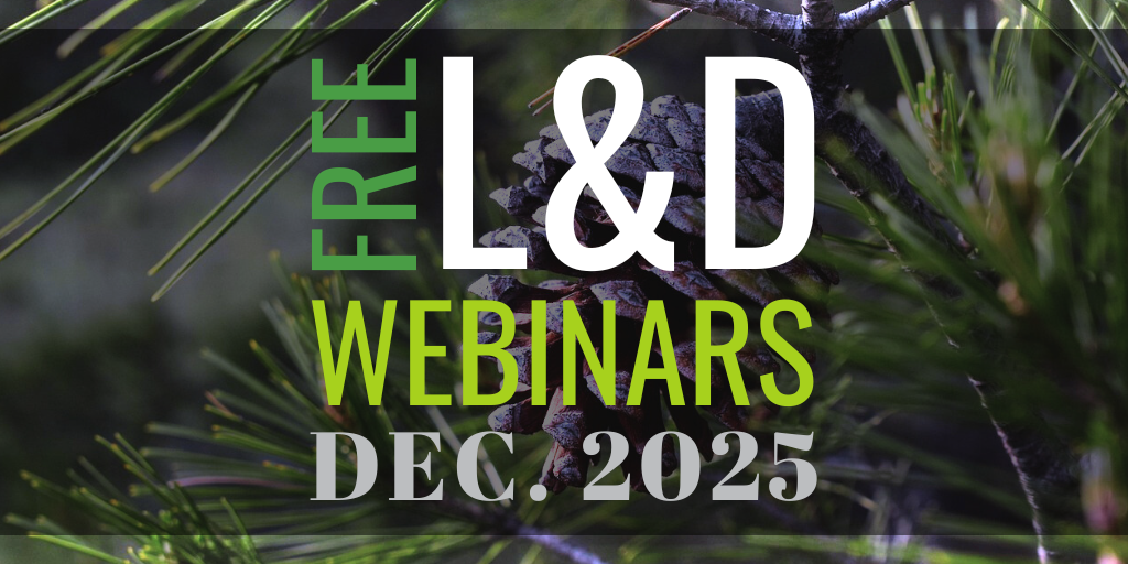 Free learning &amp; development webinars for December 2025