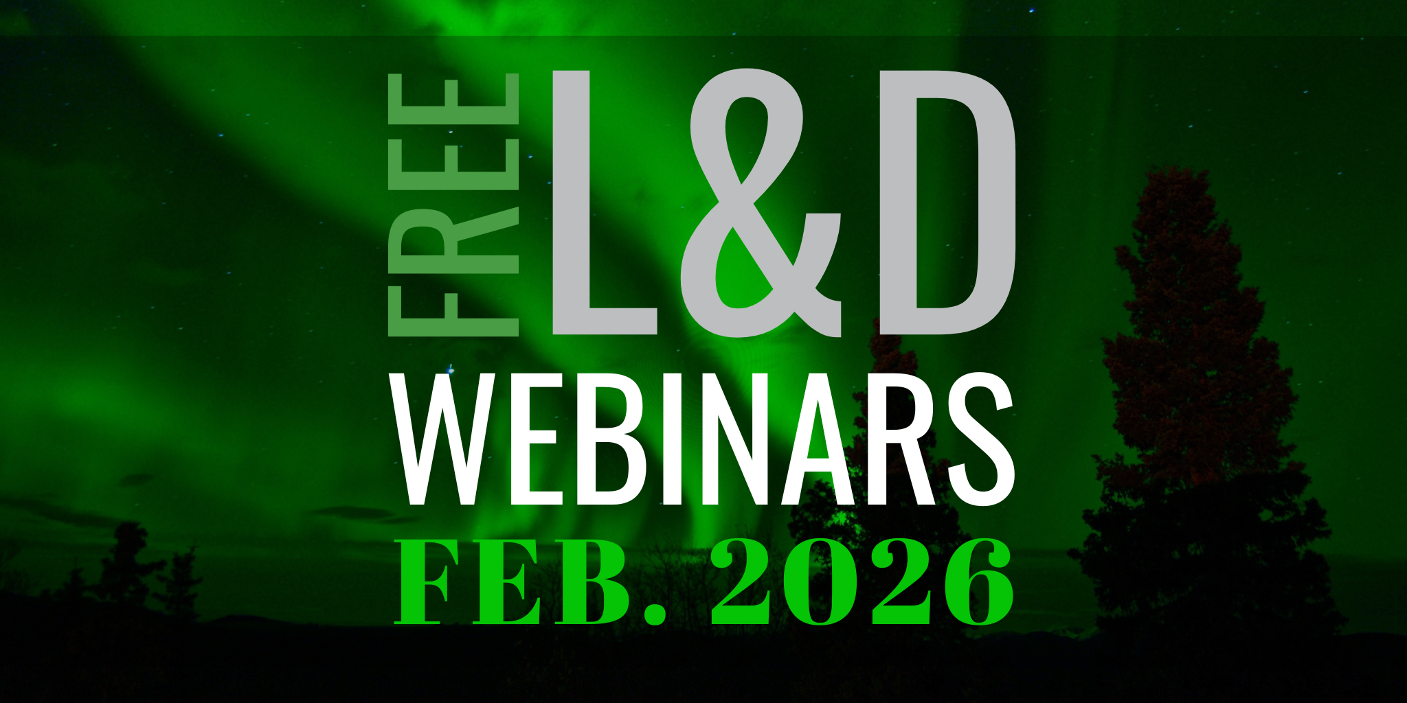 Free learning &amp; development webinars for February 2026