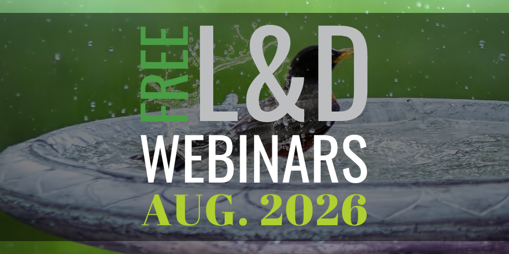 Free learning &amp; development webinars for August 2026