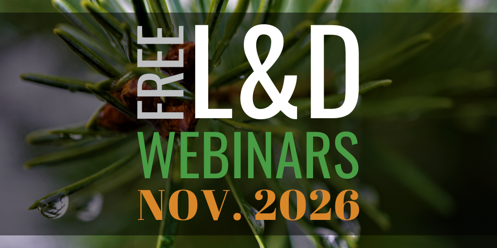 Free learning &amp; development webinars for November 2026
