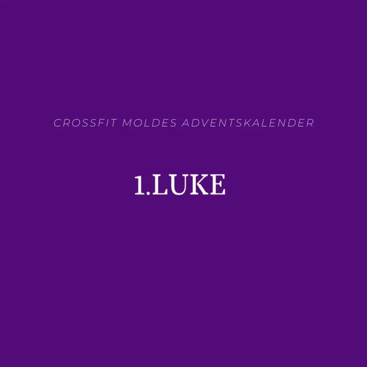 🎅🏽1. LUKE 🎅🏽

DA ER DET KLART FOR 1 AV 4 LUKER I &laquo;CROSSFIT MOLDES ADVENTSKALENDER&raquo; 🎅🏽

For å delta:
-F&oslash;lg oss på instagram👀
-Lik innlegget p&aring; INSTAGRAM👍🏻
-Tag treningskompisen din i kommentarfeltet p&aring; INSTAGR