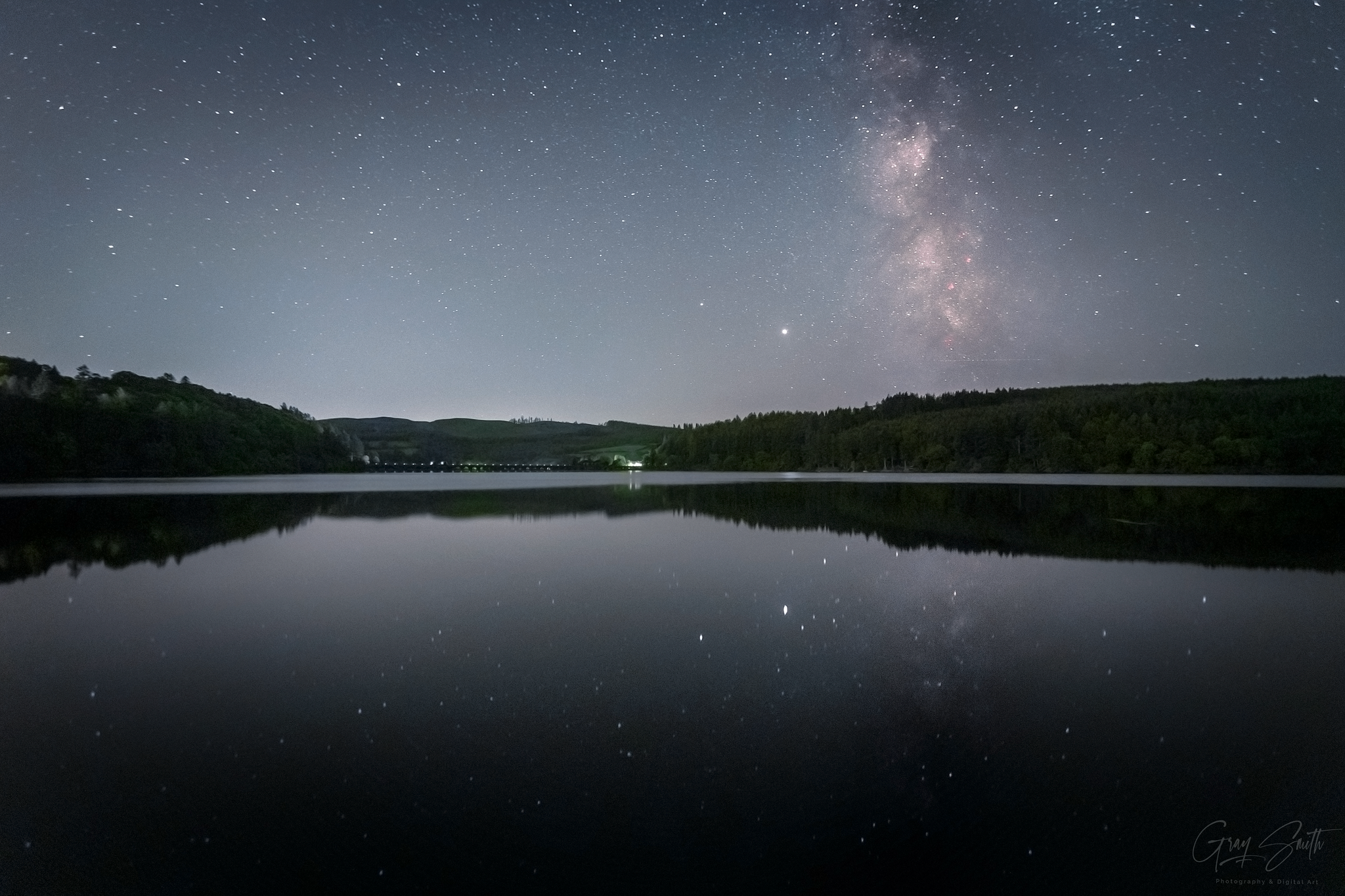 Our Home Galaxy Over Lake Vyrnwy