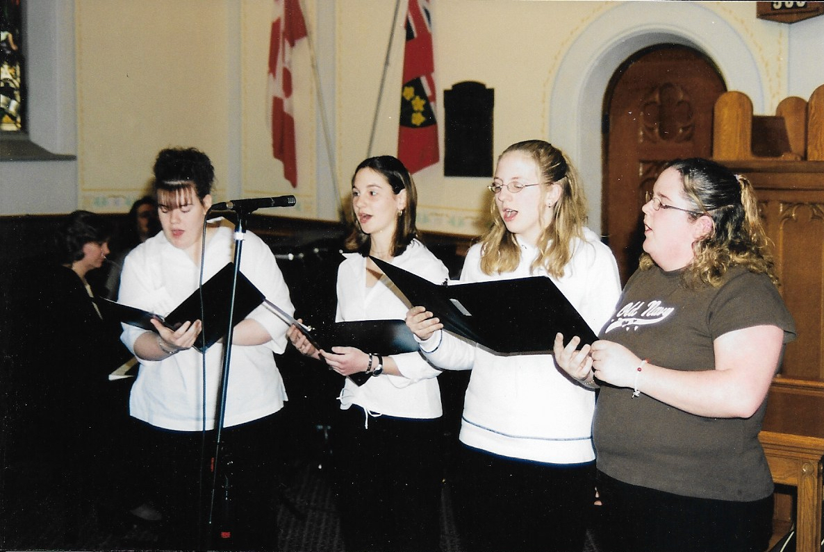 Crosstones 2004 L-R: Heather Johnston, Alicia Lockie, Lauren Johns, Nicole Kaufman