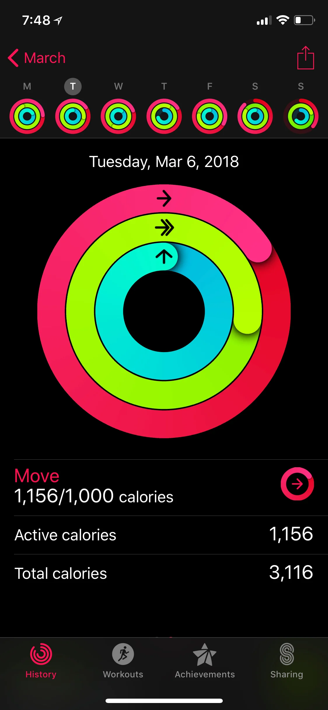 Pelo aplicativo do Apple Watch você pode fazer a conta que ensinei acima. 