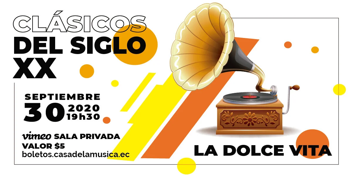      

 
   La Casa de la Música presenta al quinteto instrumental la Dolce Vita en un maravilloso concierto online en el que se interpretarán Clásicos del Siglo XX.  El concierto será transmitido desde la Sala de Conciertos de la Casa de la Música a