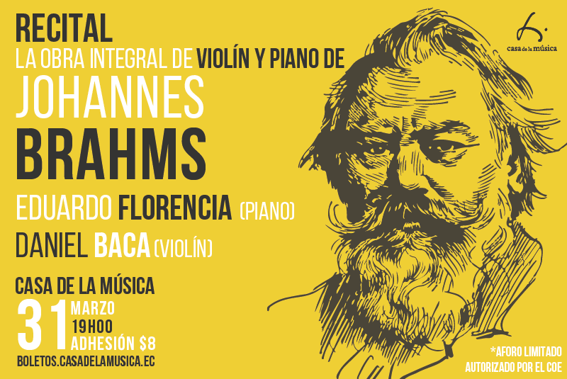 RECITAL LA OBRA INTEGRAL DE VIOLÍN Y PIANO DE JOHANNES BRAHMS