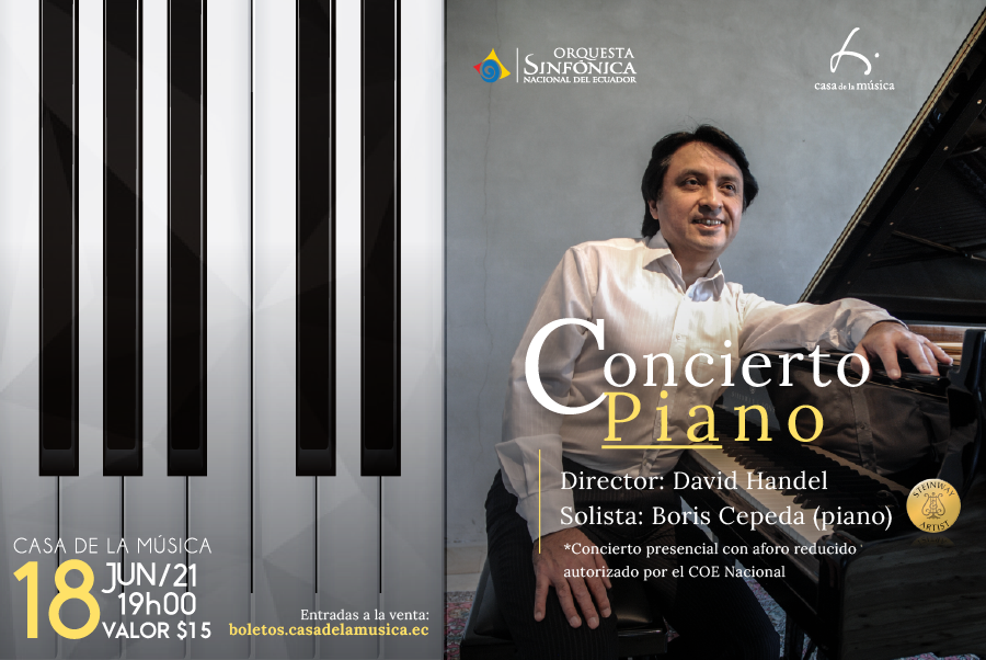 ORQUESTA SINFÓNICA NACIONAL: BORIS CEPEDA (PIANO)