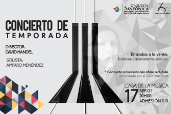 Orquesta Sinfónica Nacional: Amparo Menéndez-Carrión (piano)